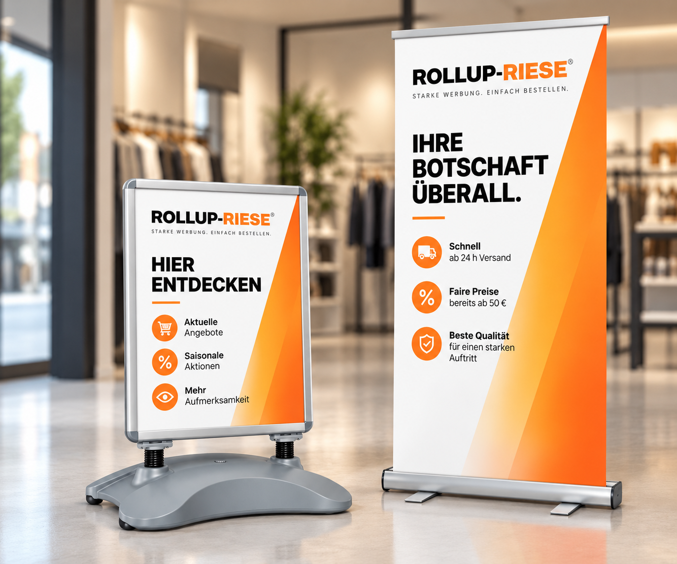 Messestand Pop-Up mit Theke